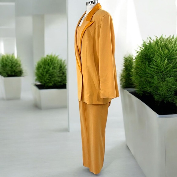 Tania Bella Collection Golden Mustard Pant Suit - Picture 5 of 16